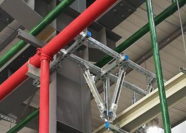 平谷该抗震支架的整体式支吊架结构协调性好